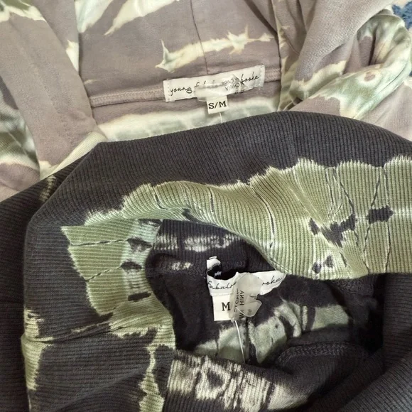 Young Fabulous & Broke Black and Green Tie-Dye Jogger Set - Picture 5 of 7